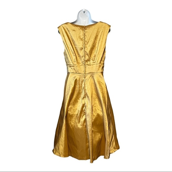 Modcloth Gold Midi Dress - Picture 5 of 13